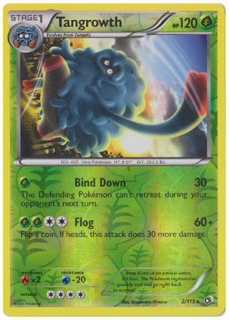 Tangrowth - 2/113 - Rare - Reverse Holo | Legendary Treasures