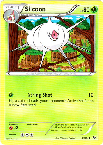 Silcoon - 4/108 - Uncommon | XY - Roaring Skies