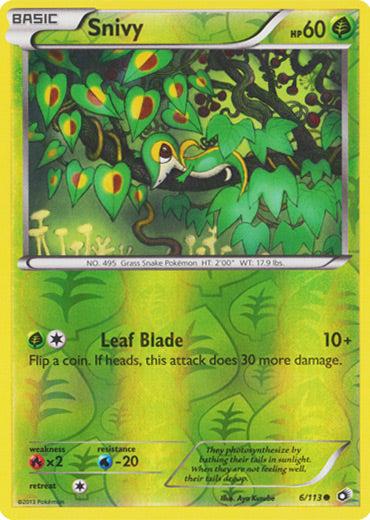 Snivy - 6/113 - Common - Reverse Holo | Legendary Treasures