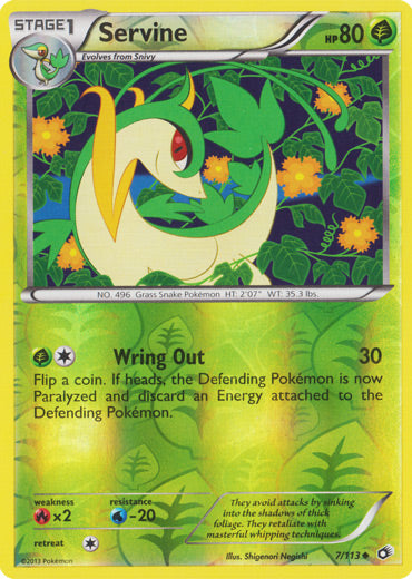 Servine - 7/113 - Uncommon - Reverse Holo | Legendary Treasures