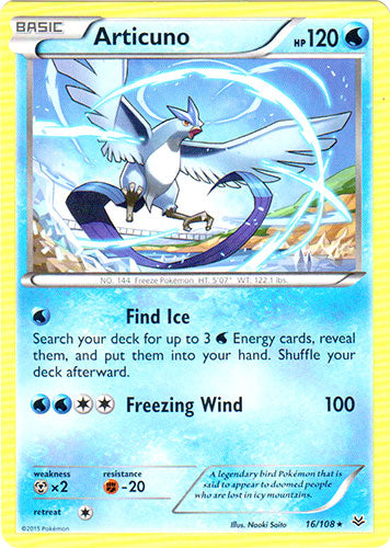 Articuno - 16/108 - Rare | XY - Roaring Skies