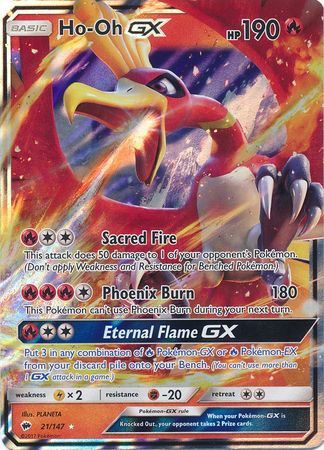 Ho-Oh GX - 21/147 - Ultra Rare | SM -  Burning Shadows