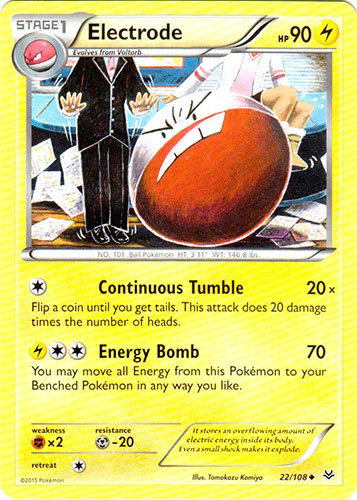 Electrode - 22/108 - Uncommon | XY - Roaring Skies