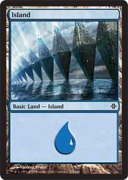 Island (233) - Foil | Rise of the Eldrazi