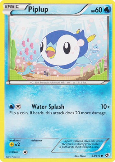 Piplup - 33/113 - Common | Legendary Treasures