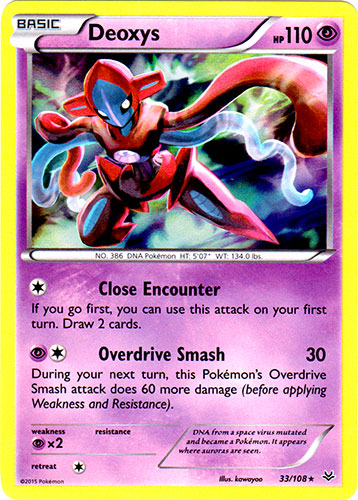 Deoxys - 33/108 - Holo Rare | XY - Roaring Skies