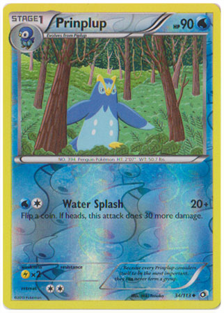 Prinplup - 34/113 - Uncommon - Reverse Holo | Legendary Treasures