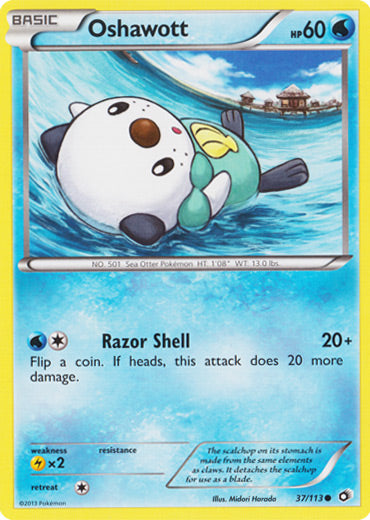 Oshawott - 37/113 - Common | Legendary Treasures