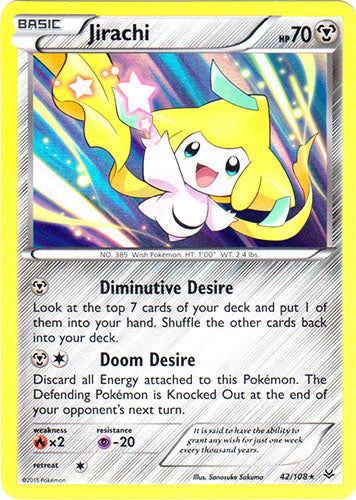 Jirachi - 42/108 - Holo Rare | XY - Roaring Skies