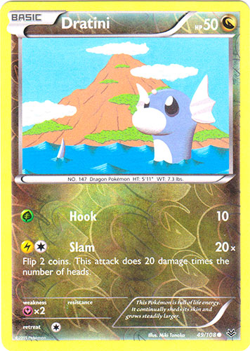 Dratini - 49/108 - Common - Reverse Holo | XY - Roaring Skies