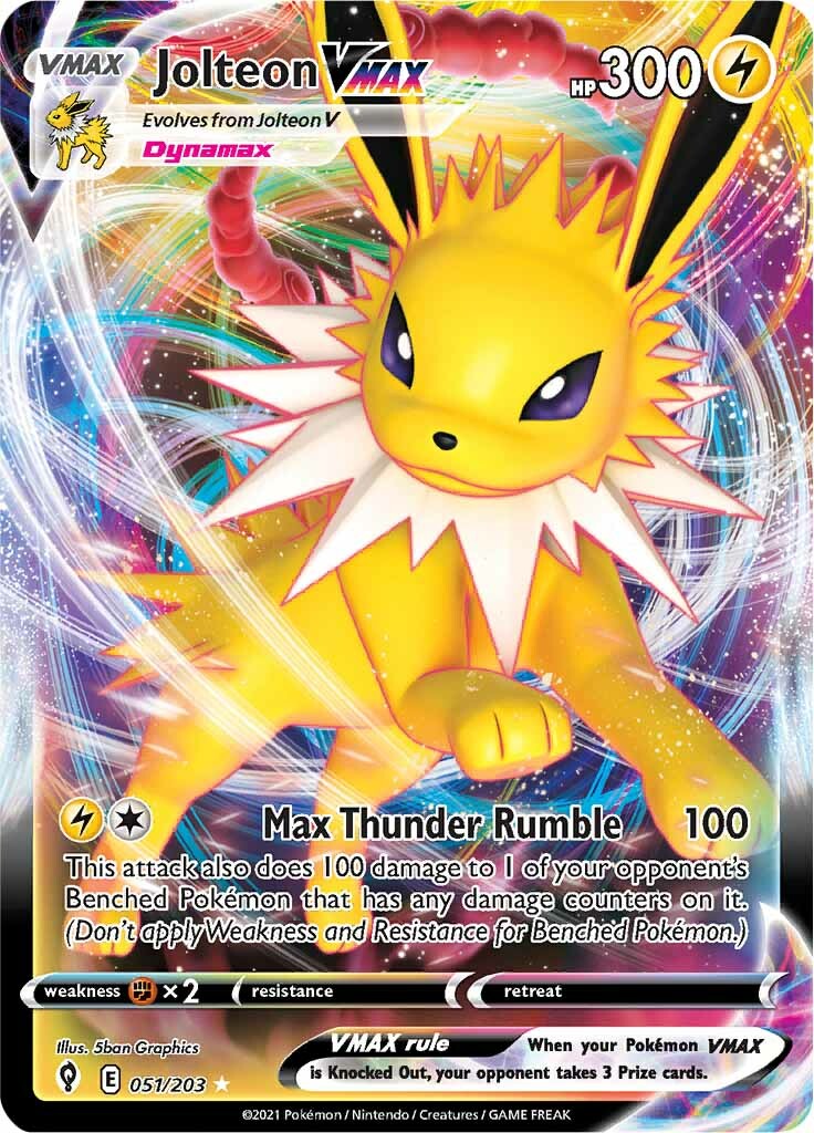 Jolteon VMAX - 051/203 - Ultra Rare | SWSH - Evolving Skies