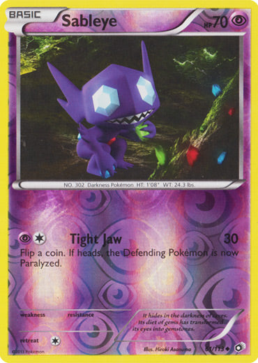 Sableye - 61/113 - Uncommon - Reverse Holo | Legendary Treasures