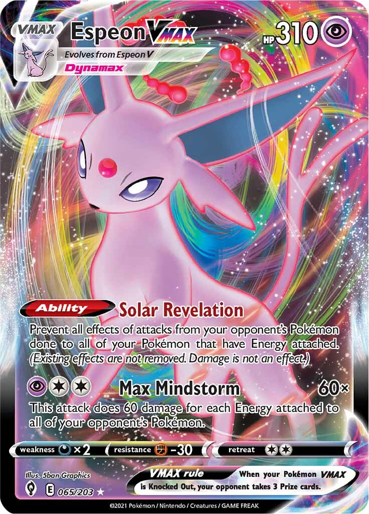 Espeon VMAX - 065/203 - Ultra Rare | SWSH - Evolving Skies
