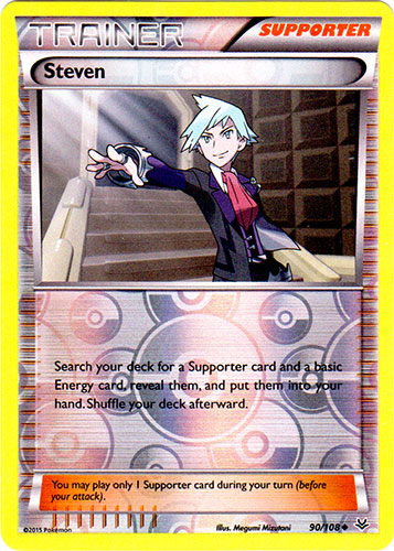 Steven - 90/108 - Uncommon - Reverse Holo | XY - Roaring Skies