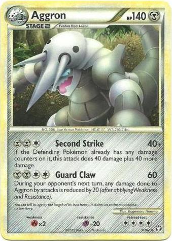 Aggron - 1/102 - Holo Rare | HS Triumphant