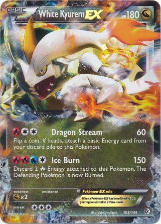 White Kyurem-EX - 103/149 - Rare Holo EX | BW - Boundaries Crossed