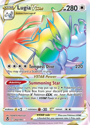 Lugia VSTAR - 202/195 - Secret Rare | SWSH - Silver Tempest