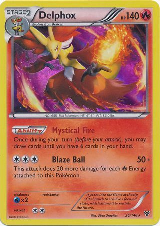 Delphox - 26/146 - Holo Rare | XY - Base Set