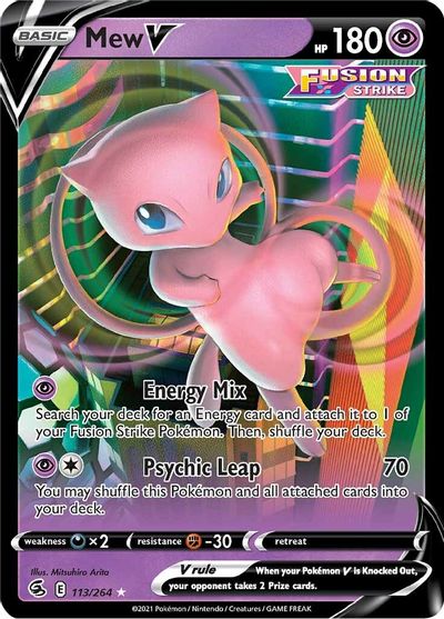 Mew V - 113/264 - Ultra Rare | SWSH - Fusion Strike