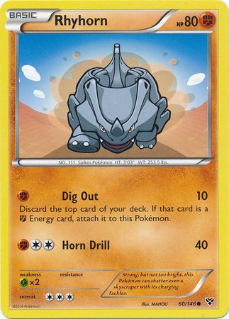 Rhyhorn - 60/146 - Common | XY - Base Set