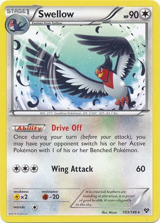 Swellow - 103/146 - Rare | XY - Base Set
