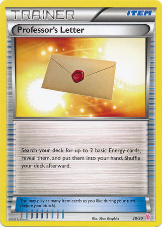 Professor's Letter - 28/30 | XY Trainer Kit: Sylveon & Noivern
