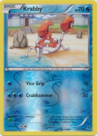 Krabby - 13/119 - Common - Reverse Holo | XY - Phantom Forces