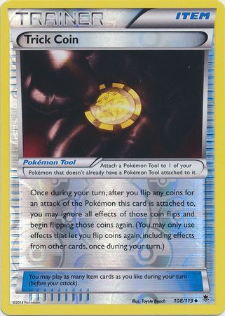 Trick Coin - 108/119 - Uncommon - Reverse Holo | XY - Phantom Forces