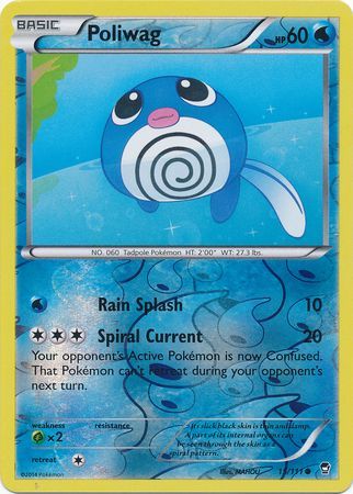 Poliwag - 15/111 - Common - Reverse Holo | XY - Furious Fists