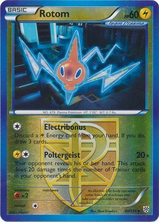 Rotom - 49/135 - Uncommon - Reverse Holo | BW Plasma Storm