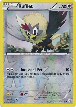 Rufflet - 115/135 - Common - Reverse Holo | BW Plasma Storm