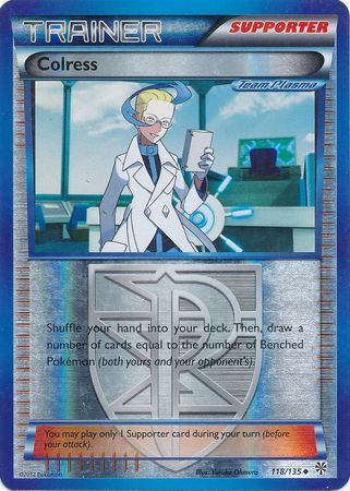 Colress - 118/135 - Uncommon - Reverse Holo | BW Plasma Storm