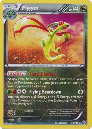Flygon - 99/149 - Holo Rare - Reverse Holo | BW - Boundaries Crossed