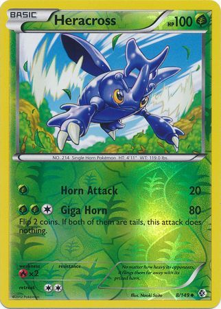 Heracross - 8/149 - Uncommon - Reverse Holo | BW - Boundaries Crossed