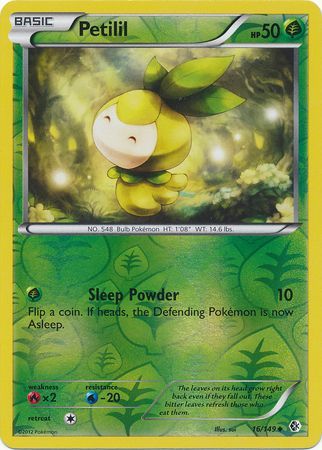 Petilil - 16/149 - Uncommon - Reverse Holo | BW - Boundaries Crossed