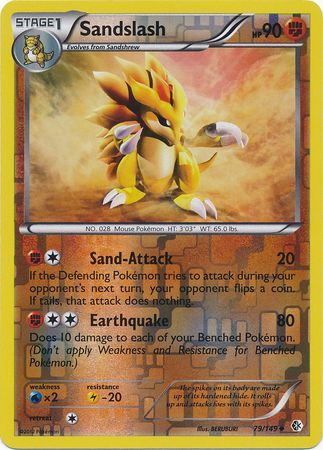 Sandslash - 79/149 - Reverse Holo | BW - Boundaries Crossed