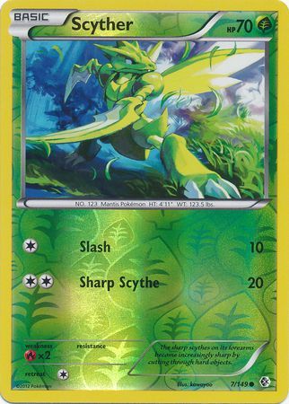 Scyther - 7/149 - Common - Reverse Holo | BW - Boundaries Crossed