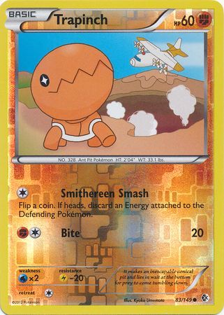 Trapinch - 83/149 - Common - Reverse Holo | BW - Boundaries Crossed