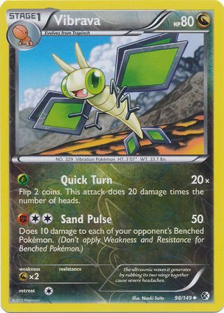 Vibrava - 98/149 - Uncommon - Reverse Holo | BW - Boundaries Crossed