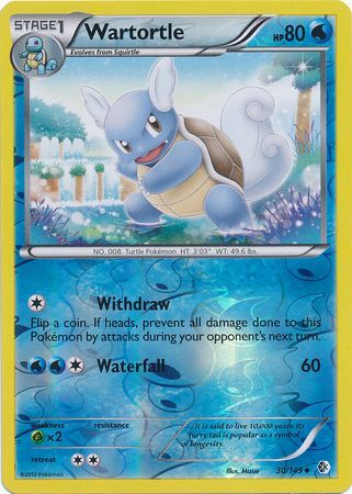 Wartortle - 30/149 - Reverse Holo | BW - Boundaries Crossed