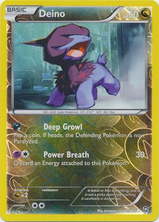 Deino - 93/124 - Common - Reverse Holo | BW - Dragons Exalted