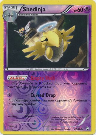 Shedinja - 48/124 - Rare - Reverse Holo | BW - Dragons Exalted