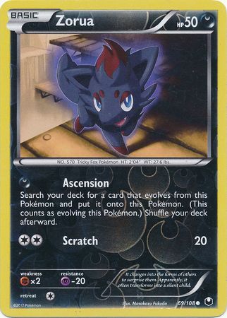 Zorua - 69/108 - Common - Reverse Holo | BW - Dark Explorers