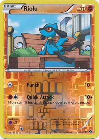 Riolu - 63/99 - Common - Reverse Holo | BW - Next Destinies