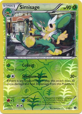 Simisage - 7/99 - Rare - Reverse Holo | BW - Next Destinies