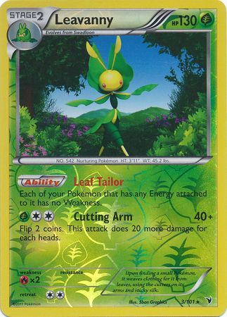 Leavanny - 3/101 - Holo Rare - Reverse Holo | BW - Noble Victories