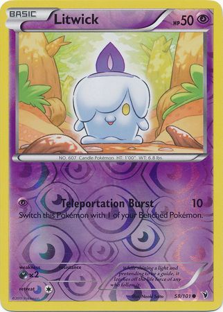 Litwick - 58/101 - Common - Reverse Holo | BW - Noble Victories