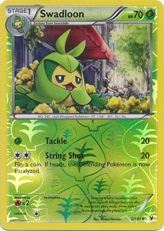 Swadloon - 2/101 - Uncommon - Reverse Holo | BW - Noble Victories