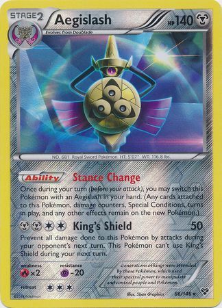 Aegislash - 86/146 - Holo Rare - Reverse Holo | XY - Base Set