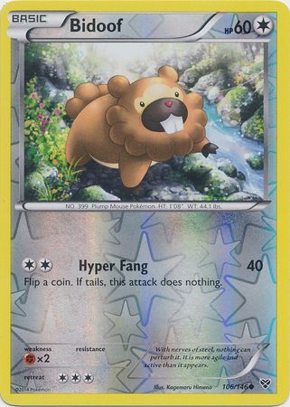 Bidoof - 106/146 - Common - Reverse Holo | XY - Base Set